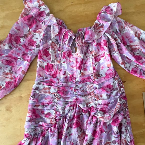 For Love and Lemons Sofia Mini Dress Size Small (Worn Once) - Picture 6 of 7